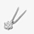 18ct White Gold 0.52ct Brilliant Round 6 Claw Diamond Pendant PD244(5.0)