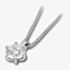 18ct White Gold 0.33ct Round Brilliant 6 Claw Diamond Pendant PD244(4.5)- H/SI2/0.33ct
