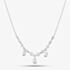 18ct White Gold 0.52ct Brilliant Cut Diamond Dropper Necklet FZAY 18KW