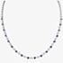 18ct White Gold Sapphire & Diamond Fancy Necklace HSN1056(BS)