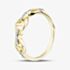 Pure Brilliance 9ct Yellow Gold 0.10ct Diamond Linked Dress Ring THR44526-10