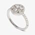 18ct White Gold Mandala Diamond Shouldered Cluster Ring LG199/RA  N