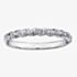 9ct White Gold 0.08ct Diamond Rope Half Eternity Ring CH565WG-10