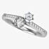 18ct White Gold 0.33ct Twin Diamond Twist Ring 9710/18W/DQ10