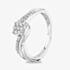 9ct White Gold 0.15ct Diamond Cluster Twist Ring THR18689-15 WG