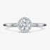 Geoghegan Cannele Platinum & Diamond 0.38ct Halo Cluster Ring CAN1/P