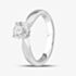 Platinum 1.00ct Round Brilliant Cut Diamond Solitaire Ring EGL3411138526 N