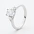 Platinum Certified 0.96ct Multi Cut Diamond Three Stone Ring RN11731