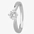1888 Collection Platinum Brilliant Cut 0.60ct Diamond Solitaire Twist Ring RI-1027