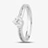 1888 Collection Platinum 0.40ct Certificated Brilliant Cut Diamond Shoulder Set Twist Solitaire Ring RI-1191(.40CT PLUS)