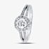 1888 Collection Platinum 1.20ct Certificated Brilliant Cut Diamond Split Shoulders Cluster Ring DSC64(5.5)0.70CT PLUS
