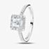 1888 Collection Platinum 0.70ct Certificated Princess Cut Diamond Shoulder Set Halo Ring RC2022(4.0)