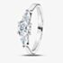 1888 Collection Platinum 0.50ct Certificated Round Cut Diamond Three Stone Ring R3-2033(4X3)(.50CT PLUS)