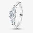 Platinum 0.70ct Certificated Round Cut Diamond Three Stone Ring R3-2033(5X3)(.70CT PLUS)
