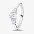 Platinum 1.10ct Certificated Oval Cut Diamond Three Stone Ring R3-2034(1.00CT PLUS
