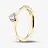 1888 Collection 18ct Yellow Gold Certificated 0.40ct Round Cut Diamond Twist Ring RI-137(.40CT PLUS)