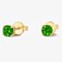 Tivon 18ct Yellow Gold Brilliant Cut Peridot Four Claw Stud Earrings EY-0855-PD