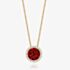 Tivon 18ct Yellow Gold & Brilliant Cut Garnet Diamond Set Pendant Necklace PY-0849-GR