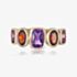 9ct Yellow Gold 1.10ct Amethyst & 0.84ct Garnet Dress Ring DOM337