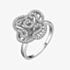 Fei Liu Cascade Silver & Cubic Zirconia Mini Fancy Ring CAS-925R-004-CZ00