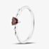 Fashionista Silver Sterling Silver Heart Shaped Red Cubic Zirconia Ring 042-60407/SP RED