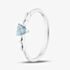 Fashionista Silver Sterling Silver Heart Shaped Light Blue Cubic Zirconia Ring 042-60407/SP LIGHT BLU