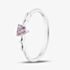 Fashionista Silver Sterling Silver Heart Shaped Pink Cubic Zirconia Ring 042-60407/SP PNK