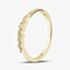 Yellow Gold Plated Sterling Silver Cubic Zirconia Cluster Ring 05S2AZR572307