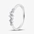 Fashionista Silver Sterling Silver Cubic Zirconia Cluster Ring 05S2AZR572404