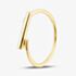 Yellow Gold Plated Sterling Silver Bar Ring AR8314/G