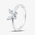 Fashionista Silver Sterling Silver Cubic Zirconia Butterfly Ring 05S2AZR579204