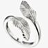 Sterling Silver Double Feather Wrap-Around Ring R3701