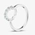 Fashionista Silver Sterling Silver & Blue Topaz Open Circle Ring MR-1055BT