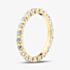 Gold Tone Plated Cubic Zirconia Eternity Ring MR-1093GO