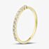 Gold Plated Cubic Zirconia Half Eternity Ring MR-1092GO