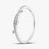 Fashionista Silver Sterling Silver Cubic Zirconia Crossover Ring 042-57263/SP
