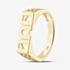 Silver Gold Plated Dad Signet Ring S2004Y