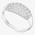 Sterling Silver Pave Crystal Dome Ring 8.84.6891