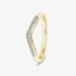 9Ct Yellow Gold Dipped Diamond Ring WAV-240-020-012-9Y L