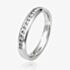 Platinum 2.5mm Channel Set Diamond Court Wedding Ring WGH5/2.5R125PlaT HSI