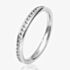 18ct White Gold 2.5mm Full Channel Set Diamond Wedding Ring WG5/2.5R125 18W HSI 