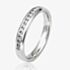 18ct White Gold 2.0mm Channel Set Diamond Court Wedding Ring WGH5/2R125 18W HSI