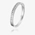 18ct White Gold 3.0mm Vintage Diamond Flat Court Wedding Ring WVGH7/3R125 18W HSI