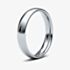 18ct White Gold 4mm Polished Court Ring 4LMC-18W