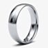 9ct White Gold 5.0mm Light Court Wedding Ring 5GLC-9W
