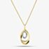Gold Plated 0.10ct Certificated Brilliant Cut Lab Grown Diamond Oval Pendant Necklace LGP47085