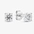 18t White Gold 1.00ct Certificated Brilliant Cut Lab Grown Diamond Stud Earrings 118NT-W004