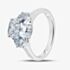Platinum 3.71ct Certificated Cushion Cut Lab Grown Diamond Three Stone Ring MISC 5