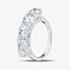 Platinum 3.01ct Certificated Round Cut Lab Grown Diamond Eternity Ring U3740