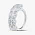 Platinum 5.06ct Certificated Oval Cut Lab Grown Diamond Eternity Ring U3796